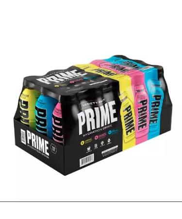 Generic NEW Prime Hydration Variety Pack Lemonade Strawberry Watermelon & Blue Raspberry!!! (15 Bottles - 3 Flavours - 16.9 Fl Oz Each)