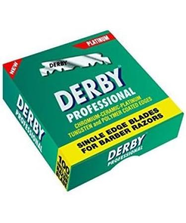 Premium Men's Razor Set with 100 Half Derby Blades & Leather Pouch - Ideal for Barbers & Hairdressers - International Shipping Available - Buy Online on GoSupps.com