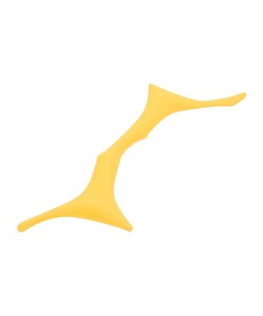 Didiseaon Eyebrow Shaping Template Eyebrow Stencil Eye Brow Stencil Brow Template Auxiliary Heating Blindfold 17.3x5.9cm Yellow