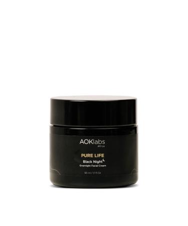 Aoklabs- Black Night Night cream for the face with anti-aging and firming effect fast-absorbing texture 50ml.