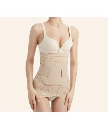 BIONICORE Postpartum Belly Band XL Beige - 3-in-1 Abdominal Binder for Pregnancy Recovery & C-Section Support - Buy Online on GoSupps.com