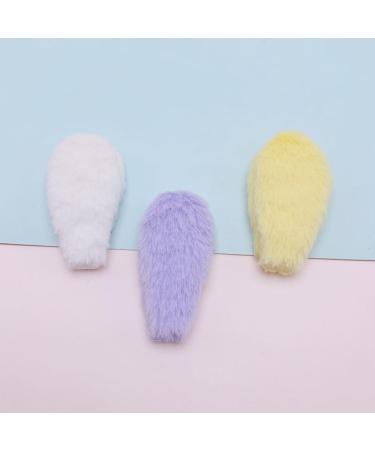 hgnxa Bangs Hair Clip Plush Ears Hair Barrettes Lovely Handmade Furry Hair Barrettes Hairstyle Accessories Purple - Buy Online on GoSupps.com