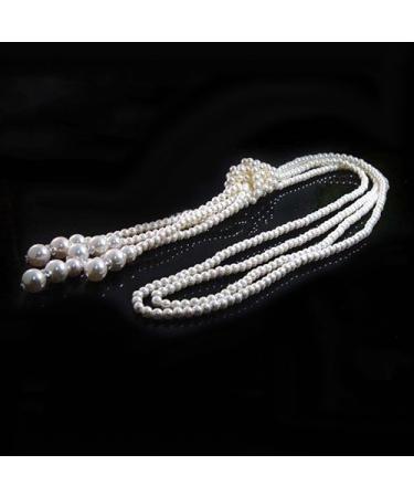 Baost Women's Faux Pearl Tassel Pendant Long Chain Sweater Necklace - Buy Online on GoSupps.com