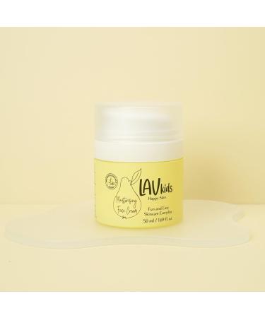 Lav Kids Face Moisturiser 50ml - Gentle Kids & Baby Cream with Jojoba Oil, Sweet Almond Oil & Shea Butter - Dermatologically Tested for All Skin Types - Buy Online on GoSupps.com