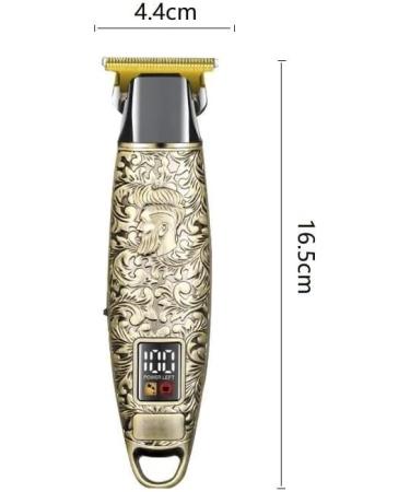 Hair Clippers for Men Professional Electric Trimmer Retro Exquisite Relief Pattern T-Blade Cordless Rechargeable Hair Clipper For Men - Buy Online on GoSupps.com