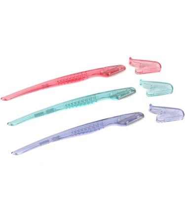 Transparent Eyebrow Trimmers - 5/10 Pack Makeup Knives & Facial Razors for Women | Effortless Hair Removal Blue Color - Buy Online on GoSupps.com