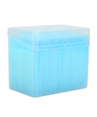 NATUDECO 1100 pieces of toothpick tooth cleaning toothpick care toothpick for cleaning deposits interdental cleaning tools for oral care (blue)