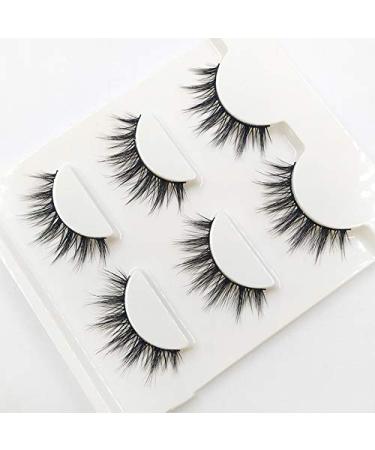 Demarkt 3 Pairs 3D Long Fake Eyelashes - Natural Reusable Eyelash Extensions for Makeup & Cosplay | International Shipping - Buy Online on GoSupps.com