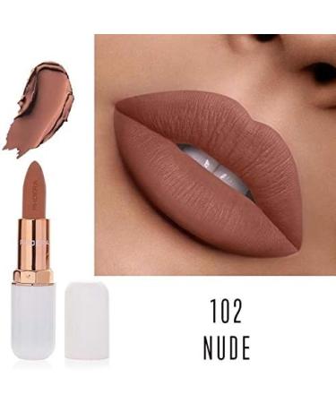 AQUAPURITY PHOERA Absolute Velvet Matte Lipstick - Long Lasting, Waterproof & Pigmented Makeup (102 Nude) - UK - Buy Online on GoSupps.com