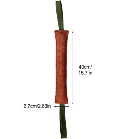 Dongker Bite Sausage for Dogs | Durable Leather Tug Toys with Nylon Loop | 20/30/40cm Training & Play - Buy Online on GoSupps.com
