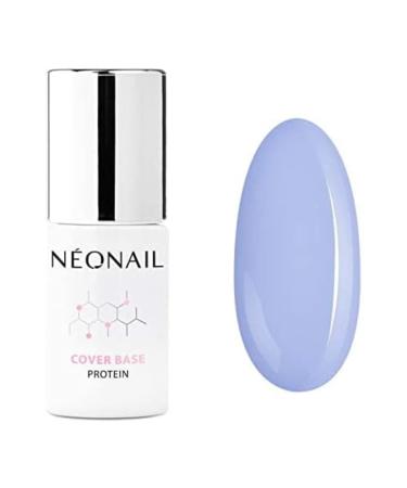 Neonail uv nail polish base coat gel uv cover base protein pastel blue 7.2 ml neonail lower varnish for nails uv lacquer gel nails neonail modeling base