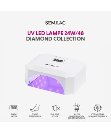 Buy Semilac UV LED Lamp 24W/48W - Fast International Shipping | Perfect for Gel Nail Art - Buy Online on GoSupps.com