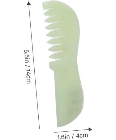 Hapinary Jade Scalp Massage Combs - 2 Piece Set for Scalp Relaxation & Wellness | Portable Head Massage Tools - Buy Online on GoSupps.com