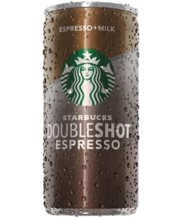 STARBUCKS ESPRESSO + MILK DOUBLESHOT ESPRESSO CAN 12 X 200 ML PREMIUM COFFEE - Buy Online on GoSupps.com