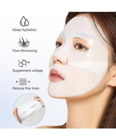 Bio-Collagen Deep Mask Bio Collagen Face Mask Pure Collagen Films Korean Deep Hydrating Firming Overnight Hydrogel Mask Improve Moistur Elasticity and Wrinkle - Buy Online on GoSupps.com