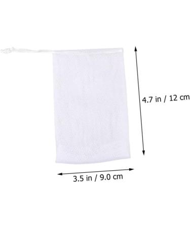 IWOWHERO 100 Pcs Soap Bag Foam Net Soap Bags Mesh Shower Foaming Mesh Soap Mesh Holder Body Bar Soap Pe White - Buy Online on GoSupps.com