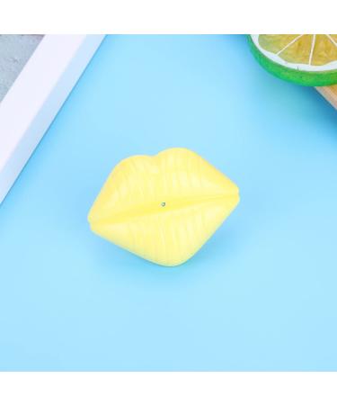 Funny Lips Baby Pacifier Safe Silicone Suitable for 3 Months and Up 5 Colors to Choose From (YELLOW)