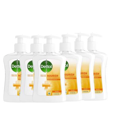 Dettol Hand Soap (Honey) Honey 250 ml (Pack of 6)