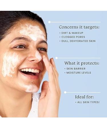 F_ox_Ta le Daily Duet Gentle Hydrating Face Wash & Makeup Remover | Hyaluronic Acid | All Skin Types | Pore Cleansing | 100ml | Men & Women - Buy Online on GoSupps.com