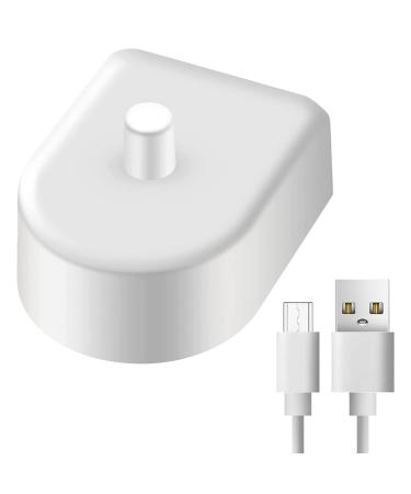 Amathing replacement electrical toothbrush USB charger compatible/replacement for brown oral-b electrical toothbrush inductive charging base travel charging station suitable for oral b