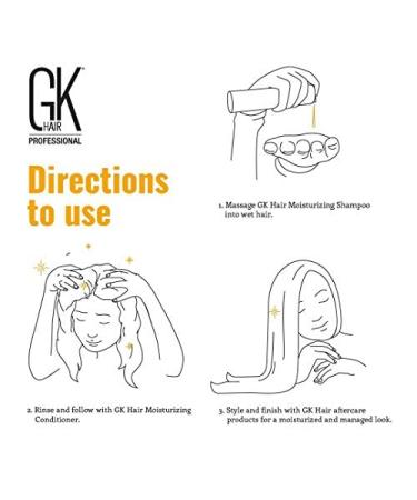 GK HAIR Global Keratin Moisturizing Shampoo Sulfate & Paraben Free for Dry Frizzy Hair 10.1 Fl Oz International Shipping Available - Buy Online on GoSupps.com