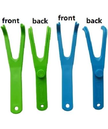 Reusable Dental Floss Holder Set - 2 Dental Silk Holders & 10 Floss Picks | Ideal for Home Travel & Hotels - Buy Online on GoSupps.com
