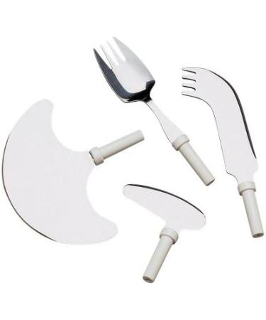 Homecraft Kings Splayed Fork & Spoon Combination - One-Handed Dining Aid for Elderly & Disabled | VAT Relief Eligible - Ideal for Stroke, Amputee & Limited Mobility - Buy Online on GoSupps.com