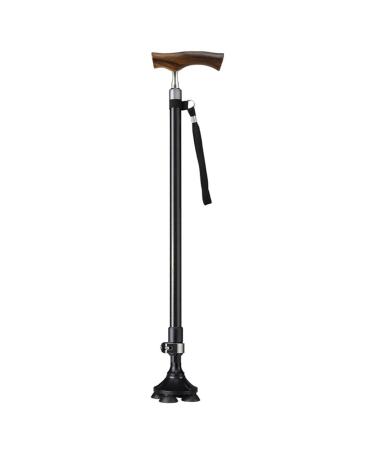 Quad Cane for Elderly Retractable Adjustable Carbon Fiber Cane Lightweight Portable Walking Stick Walking Cane for Hiking Men Women Star of Light