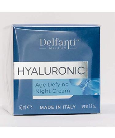 Delfanti Milano Hyaluronic Age Defying Night Cream - Face & Neck Moisturizer - Made in Italy - International Shipping Available - Buy Online on GoSupps.com