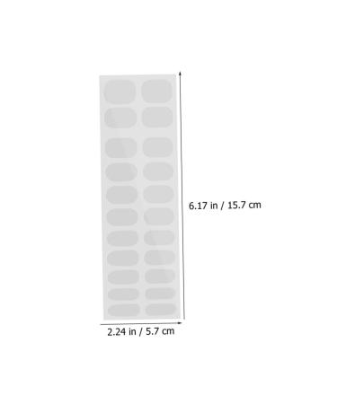 VINTORKY 10 Sheets Nail Stickers Nail Polish Sticker Clear Gel Strip Nail Art Sticker Gel Transparent Nail Strips Clear Fingernail Polish Semi Cured Gel Nail Wrap Kit Gels Double Sided Tape - Buy Online on GoSupps.com
