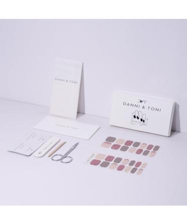 DANNI & TONI 28 Stickers Semi Cured Gel Nail Polish Strips - Young And Beautiful Salon-Quality Manicure Set - Buy Online on GoSupps.com
