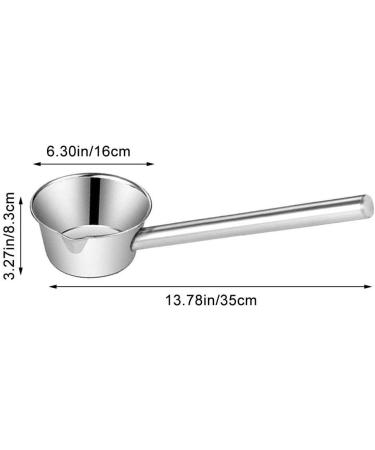 Water Ladle Long Handle Stainless Steel Soup Spoon Water Dipper Shampoo Ladle Cup Serving Ladle for Kitchen Bathroom Garden - Buy Online on GoSupps.com