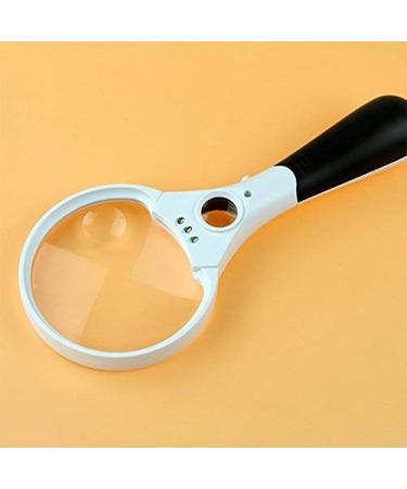 LED Light Hand-held Magnifier is Suitable for Reading Books Newspapers maps and Multi-Purpose Good Times
