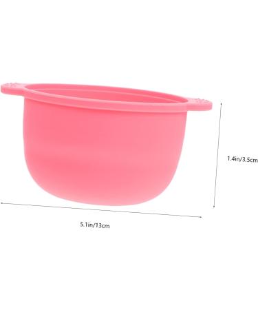 Nuobesty 2-Pack Non-Stick Pink Wax Melting Containers for Hair Removal | Easy to Clean Depilatory Heating Bowls - 13x11cm - Buy Online on GoSupps.com