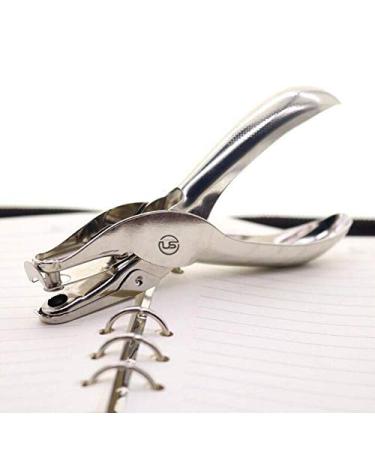 6 Pack Silver Hole Puncher - 8 Sheet Capacity Paper Punch - 1 Hole Punch - Buy Online on GoSupps.com