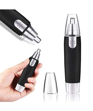 FOCCTS Nose/Ear Trimmer, Nose Hair Remover, Waterproof Battery Operated, Painless Rotary Eyebrow Trimmer with Rotary Cutting