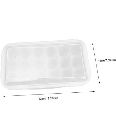BUGUUYO Box Plastic Trays Food Trays Clear Plastic Egg Holder Egg Dispenser Egg Carton Crisper Multi-Layer White 32x18cm - Buy Online on GoSupps.com