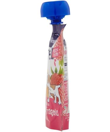 Italian Gourmet E.R. Melinda Mela Fragola Squeez 6-pack of 100% apple and strawberry fruit purees (90g each) + 400g box - Buy Online on GoSupps.com