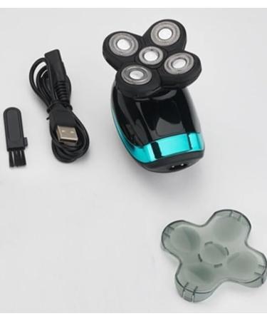 Rechargeable Bald Head Clipper & Beard Shaver - 5 Floating Heads Electric Shaving Tool for Men | Washable & Multifunctional - Buy Online on GoSupps.com