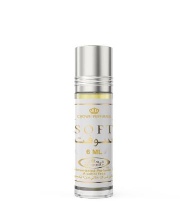 Al-Rehab Soft - Roll On - Essential Perfume Oil - For Women 6ml(0.2 Fl Oz) Lemon Orange Rose Vanilla 0.2 Fl Oz (Pack of 1)