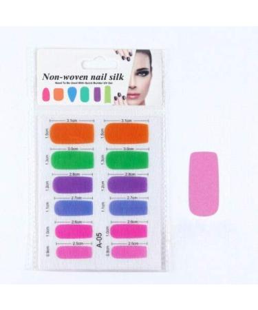 Colorful Silk Wrap Nail Extension Nail Repair Nail Art Tool Nail Art Supply A05