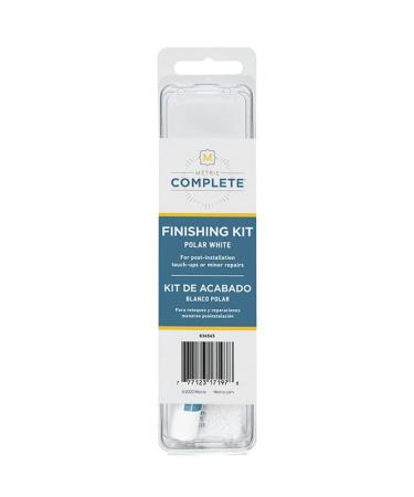 Metrie Complete Finishing Kit in Polar White/Color-Matched to Pre-Painted Wood Wall Treatments/Easy, DIY-Friendly Installation