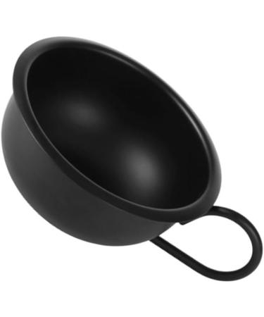2PCS Black Makeup Mixing Bowl Set - Spa & Shaving Bowl with Handle for Facial Masks & Razor Foam - 9.2cm - Buy Online on GoSupps.com