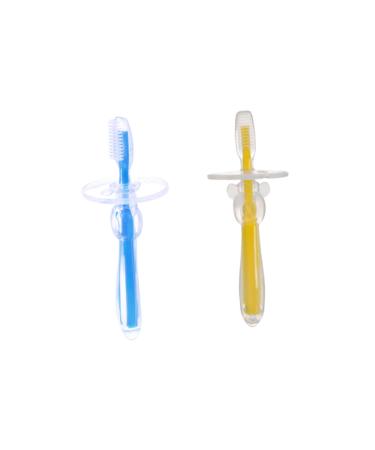 Anneome 2st bristle toothbrush toy for newborn toothbrushes made of silicone toothbrushes clean toys for toddlers toothbrush with soft bristles pearl training brush