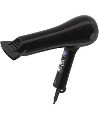 JYYBN Hair Dryers Professional 2000W Household Ionic Technology 2 Speed 3 Heat with Collecting Nozzle Constant Temperature Nursing Technology Portable Folding for Household and Salon Black