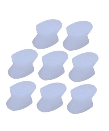 Healvian 8pcs Toe Separator Toe Bunion Pad Silicone Toe Spacers Pedicure Toe Separators Nail Protector Thumb Protector Night Splint Toe Practical Bunion Straightener Toe Outer Gel