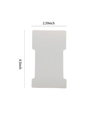 100 Pack White Hair Clip Bow Display Cards for Organizing Barrettes and Jewelry - Buy Online on GoSupps.com