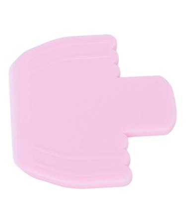 Nail Art Schaber comfortable handle portable plastic easy to use ergonomic nail art stamper scratch for the home for the beauty salon (pink)