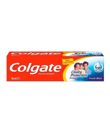 Colgate Caviry Protection Fluoride Toothepaste with Calcium - Travel Size Pack - 1.7 Oz or 50ml