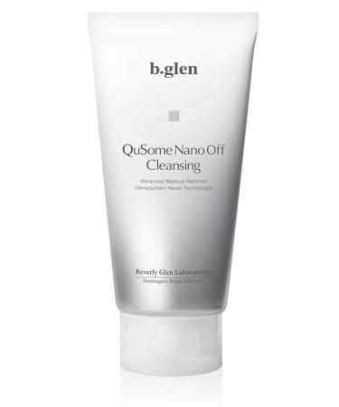 b.glen QuSome NanoOff Cleansing 120g/4.23oz. | Advanced Hybrid Makeup Remover | Boldly removes even the finest dirt and makeup